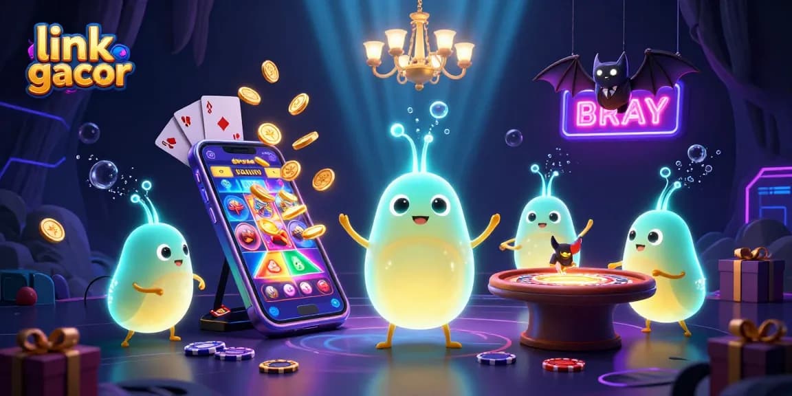 Play and win with link gacor in a vibrant casino scene filled with gambling excitement.