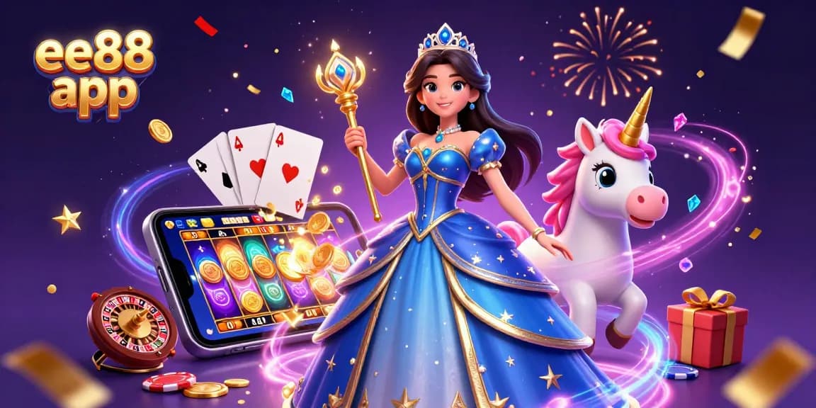 Bet on the exciting ee88 app showcasing rich slot games, vibrant colors, and dynamic energy.