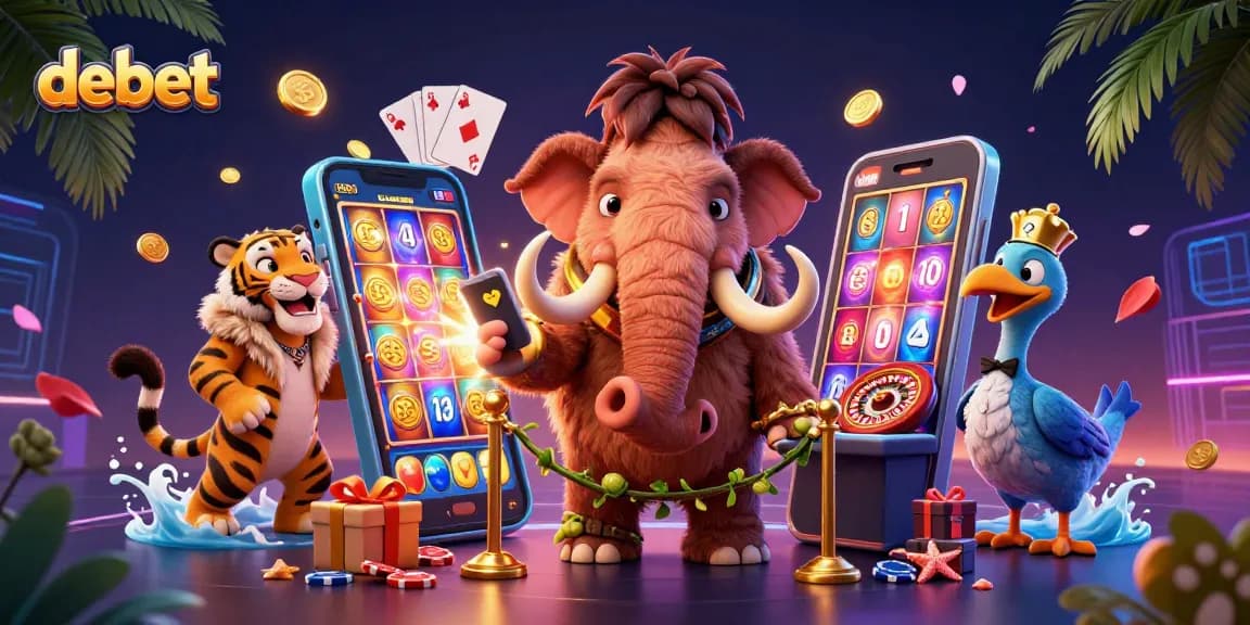 Engage with debet actions featuring vibrant 3D casino scenes, thrilling games, and lively characters.