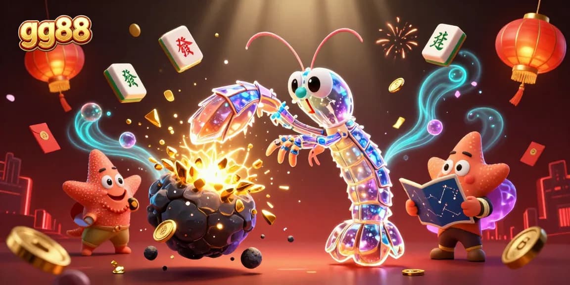 Experience thrilling wins with gg88 as vibrant casino elements explode in a dynamic 3D illustration.