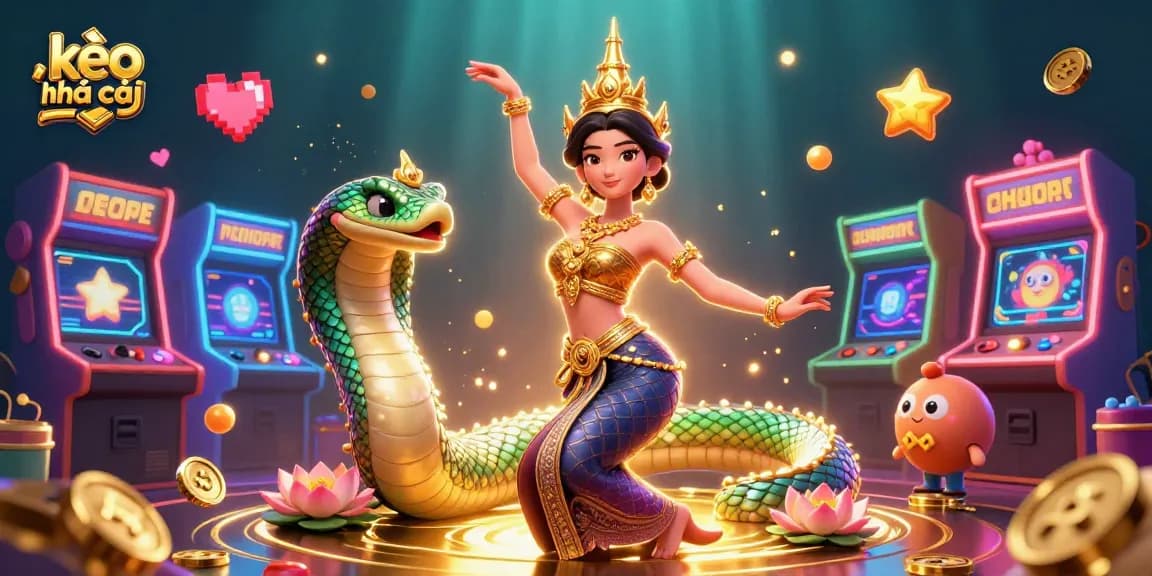 Experience kèo nhà cái in action with vibrant casino elements and dynamic characters.