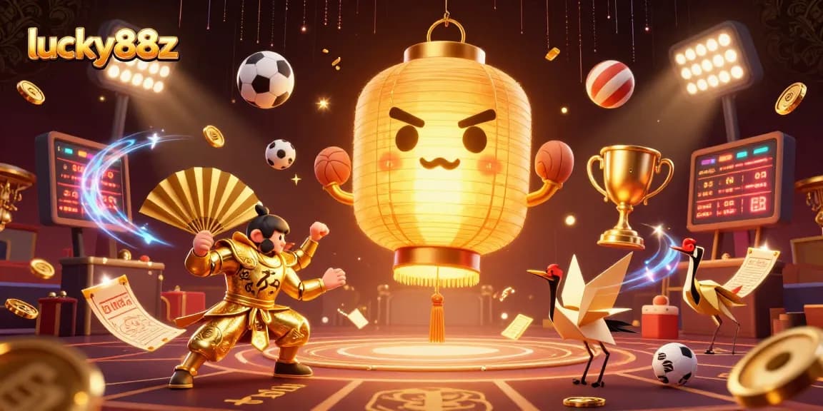 Engage with lucky88z in a vibrant casino scene alive with dynamic sports betting elements.