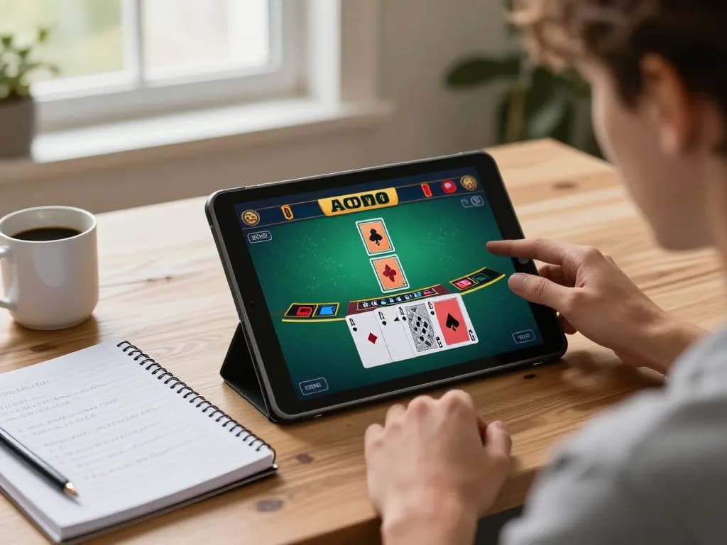 Experience the excitement of online gambling at 688vbest with live dealer blackjack on tablet.