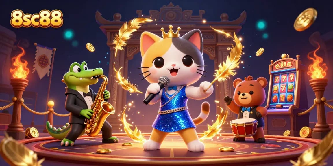 Experience thrilling gameplay at 8sc88 with lively characters and casino excitement.