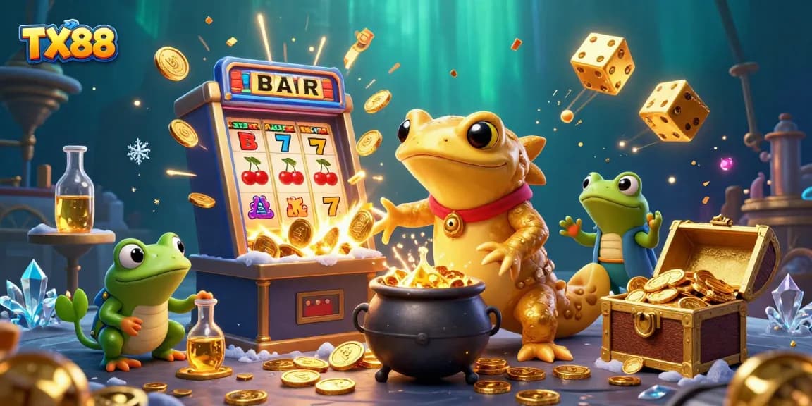 Engage with TX88's thrilling casino adventure featuring golden alchemists and jackpot magic!