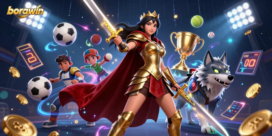 Experimente um jogo emocionante no borawin com elementos dinâmicos de apostas esportivas e uma rainha guerreira.
