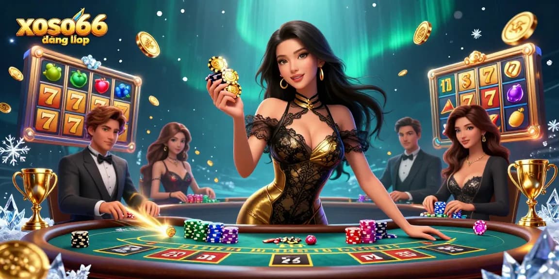 Experience the thrill of xoso66 đăng nhập with glamorous casino action at a VIP baccarat table.