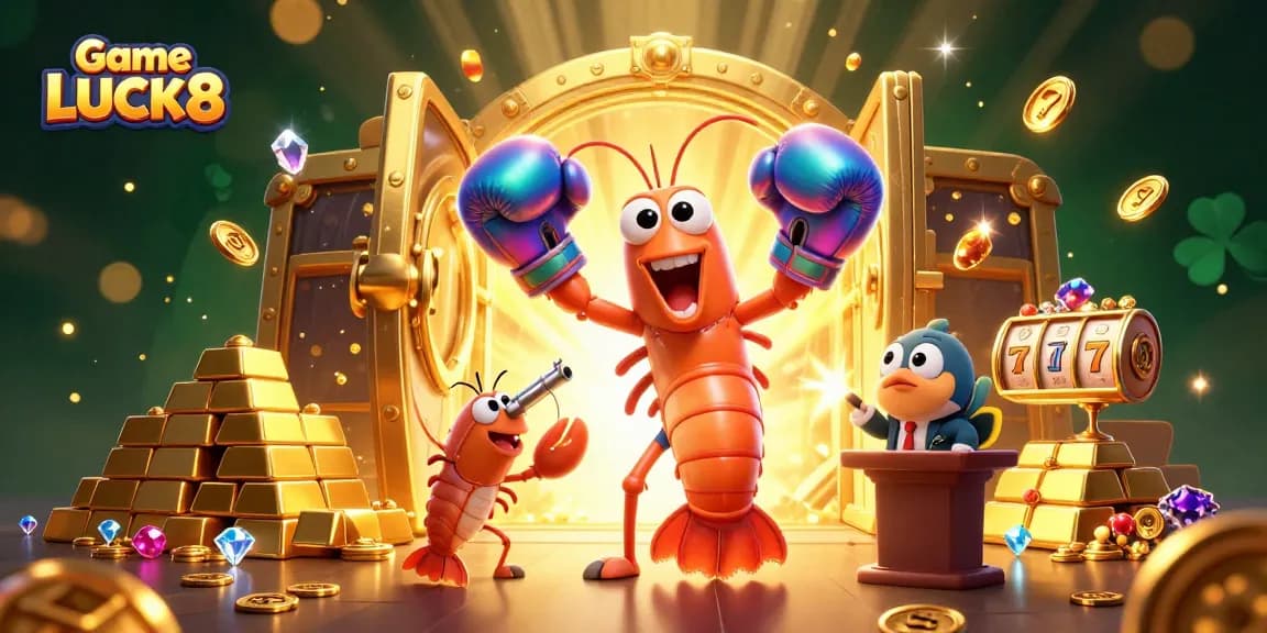 Experience Game LUCK8 as the mantis shrimp and friends dive into thrilling jackpot adventures with vibrant treasures.