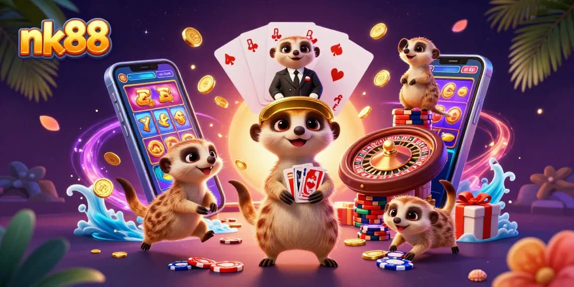 Join the nk88 meerkat casino crew for thrilling slot gameplay and winning moments!