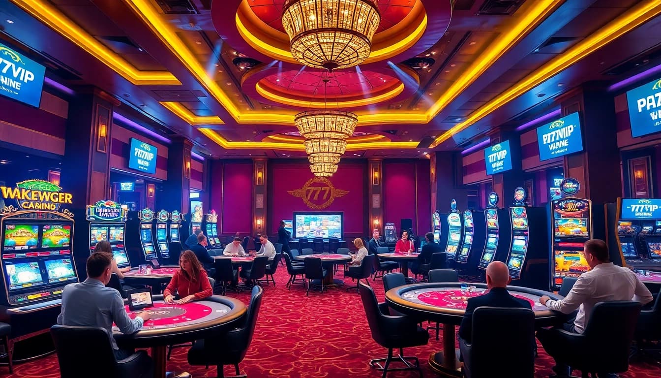 Experience the thrill of winning at 777vip with professional gaming tables and exciting casino ambiance.