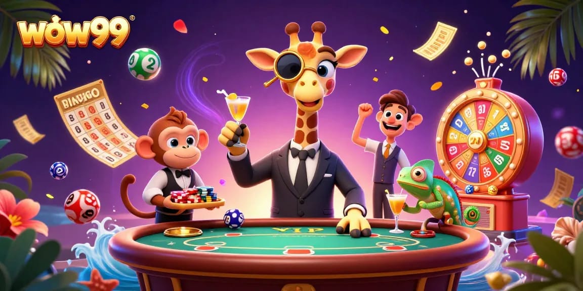 Bergabunglah dengan wow99 dan nikmati kemenangan besar sambil memainkan kartu bingo dan bola lotere yang berwarna-warni!