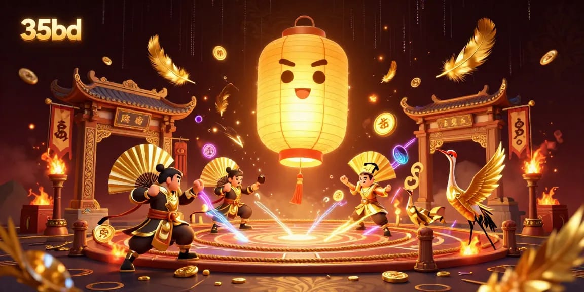 Experience dynamic gaming action at 35bd casino with vibrant characters and rich visuals.