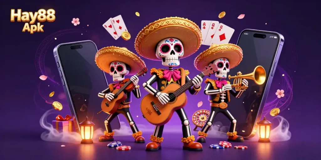 Experience the excitement of Hay88 Apk with vibrant gaming visuals and traditional elements.