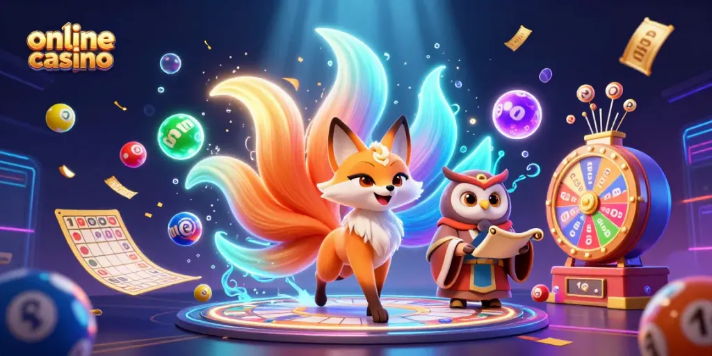 Engage in thrilling online casino excitement with vibrant characters, dynamic game elements, and winning vibes.