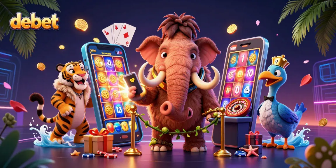Engage with debet actions featuring vibrant 3D casino scenes, thrilling games, and lively characters.