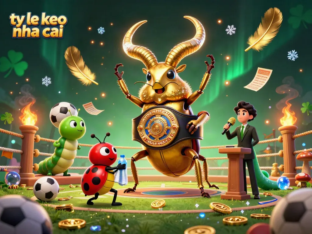 Experience the thrilling "ty le keo nha cai" atmosphere in sports betting, with dazzling characters and dynamic elements.