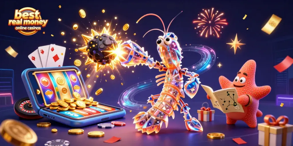 Experience the excitement of the best real money online casinos with vibrant characters and thrilling game elements