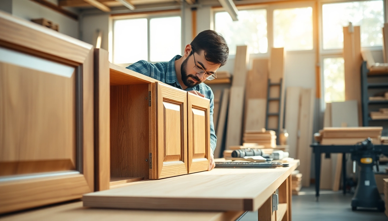 Creating custom cabinets near me with exceptional design and craftsmanship.