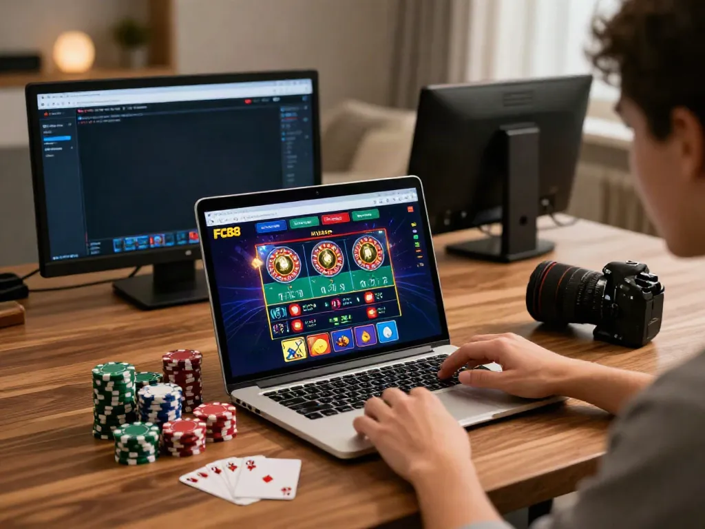 Engaging user experience on the FC88 platform with vibrant game interface and casino elements.