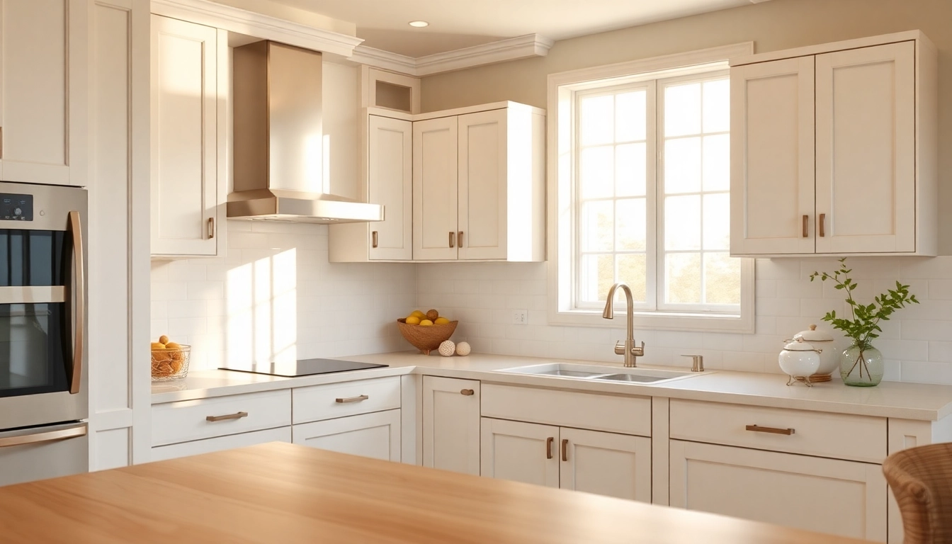 Beautiful Cabinet Refacing Clearwater FL enhancements in a bright kitchen showcasing modern design.