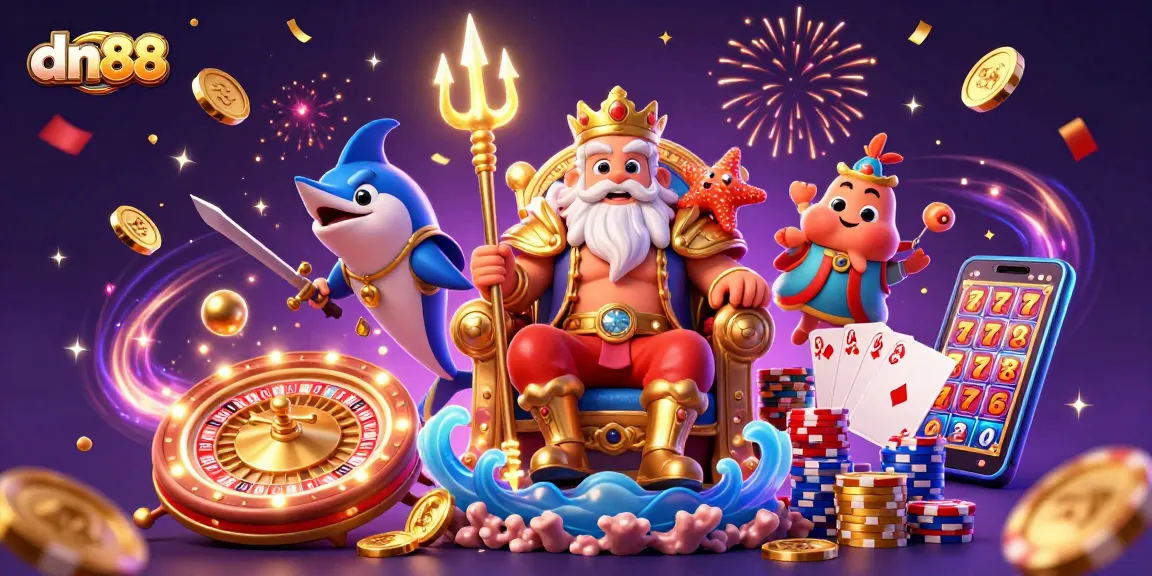 Experience thrilling gameplay at dn88 featuring vibrant casino elements and dynamic characters.