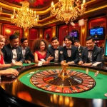 Experience the thrill of gambling with a vibrant 7m-themed casino scene filled with excitement and luxury.