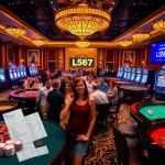 L567 players enjoying vibrant casino action at elegant gaming tables