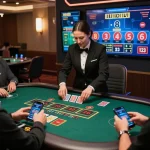Jogadores aproveitando o blackjack online na 166bet com interações dinâmicas com o dealer e jogabilidade imersiva.