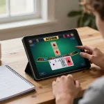 Experience the excitement of online gambling at 688vbest with live dealer blackjack on tablet.