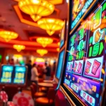 Menang di slot gacor yang menarik dengan suasana kasino yang semarak.
