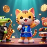 Engage in thrilling gaming adventures at 789win with vibrant 3D casino characters and crypto elements.