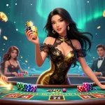 Experience the thrill of xoso66 đăng nhập with glamorous casino action at a VIP baccarat table.