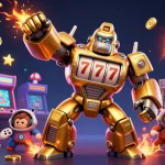 Experience thrilling excitement at 9bet with a spectacular transformer-style golden gorilla mech in action.