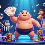 Spin to win with five88 in a dynamic underwater casino showcasing vibrant characters and thrilling games.