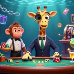 Engage with hit club chính thức featuring the giraffe high-roller and vibrant casino elements in a captivating scene.