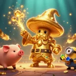 Engage in thrilling gameplay with 8xbet's enchanting wizard and treasure hunting scenes.