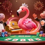 Experience thrilling action at 98win com with vibrant casino characters in a dynamic scene.