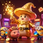 Experience thrilling wins at 88i with vibrant casino-themed 3D illustration of magic and treasures.