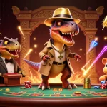 Experience thrilling gameplay with 33WIN at the dynamic blackjack table featuring clever characters.