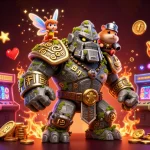Experience the excitement at a no deposit bonus casino Australia with vibrant characters and game-themed visuals.