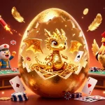 Socolive showcases a golden dragon guarding poker chips at a dynamic casino scene.